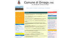 Desktop Screenshot of comuneornago.brianzaest.it